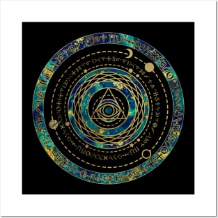 Mystical Sacred Geometry Ornament Posters and Art